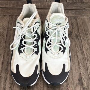 Nike React Sneakers in Black, White, and Mint